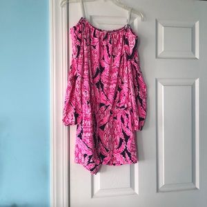 Lilly Pulitzer Lana Romper Coco Safari size small